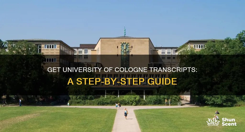 how to get transcripts from university cologne