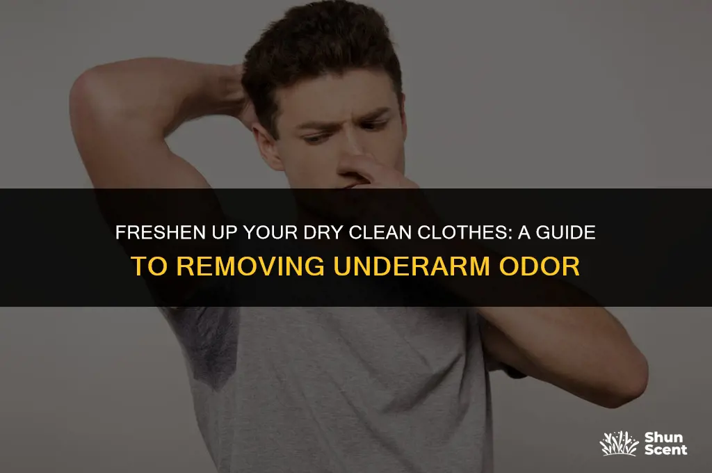 how to get underarm odor out of dry clean clothes