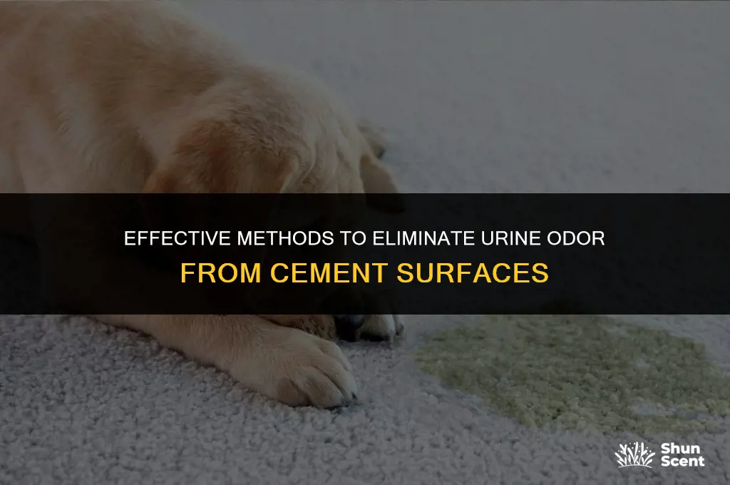 how to get urine odor out of cement
