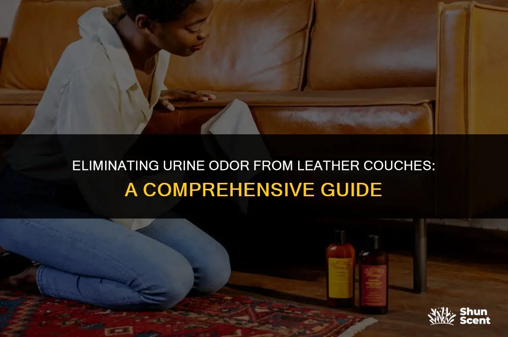 how to get urine odor out of leather couch