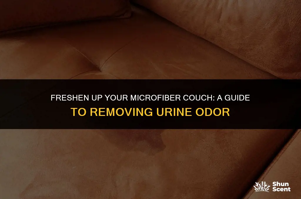 how to get urine odor out of microfiber couch