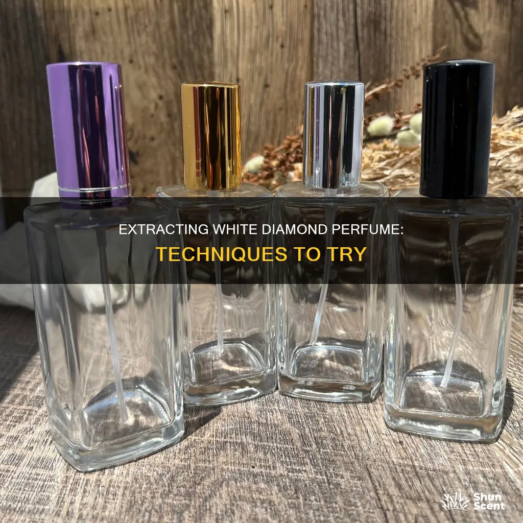 how to get white diamond perfume out of bottle