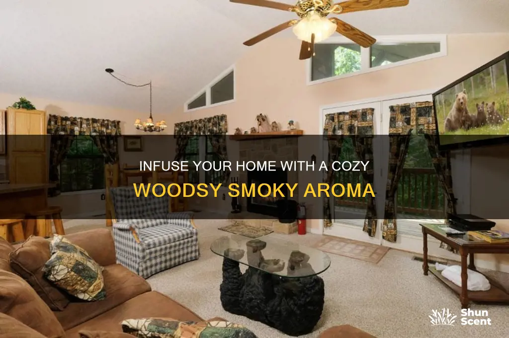 how to get woodsy smoky scent in house