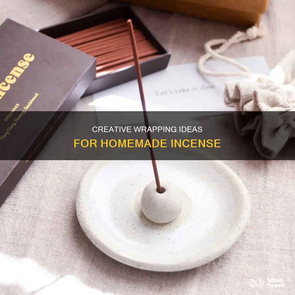 how to gift wrap homemade incense