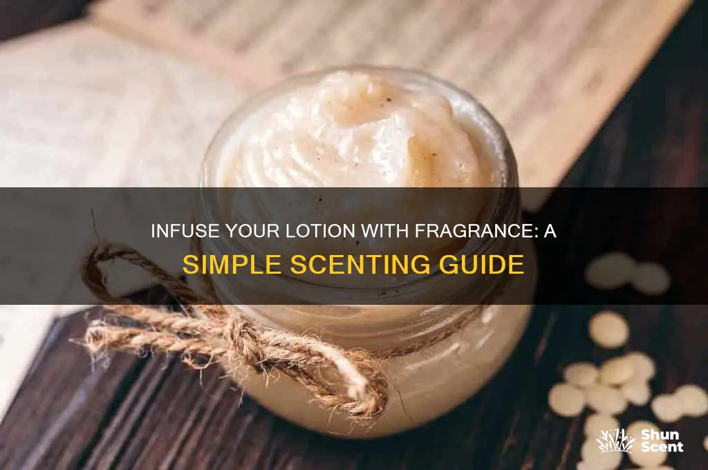 how to give scent to lotion