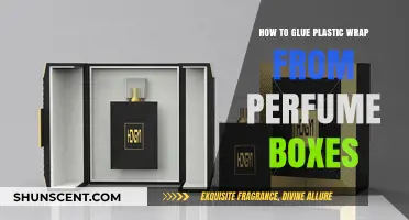 The Secret to Gluing Plastic Wrap from Perfume Boxes