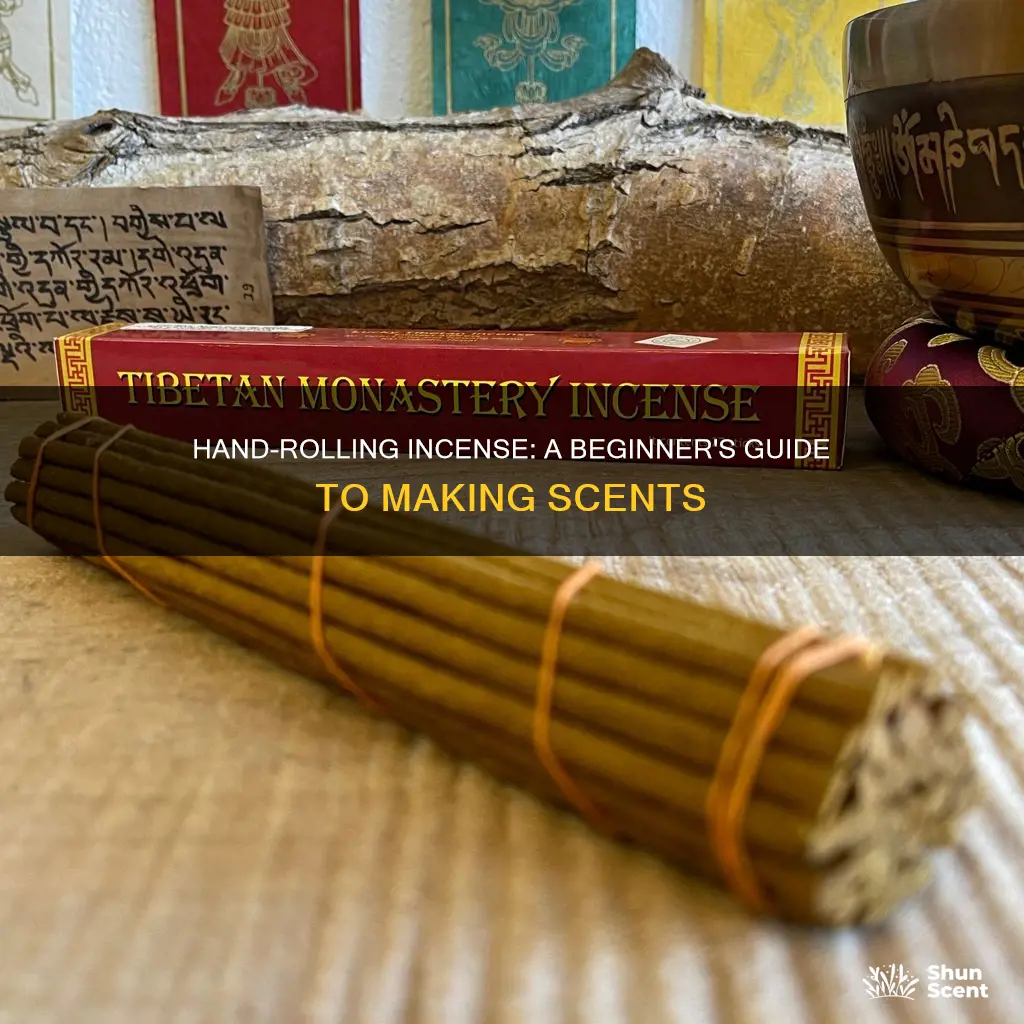 how to hand roll incense