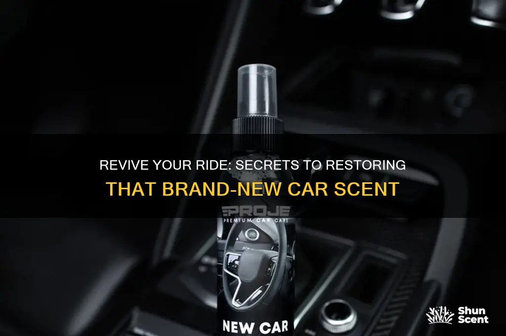 how to have that brandnew car scent