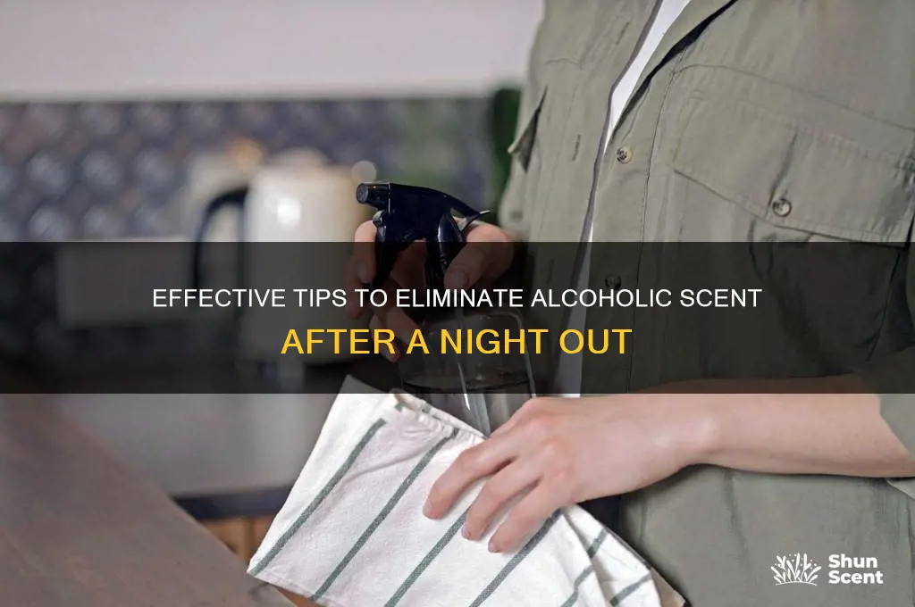 how to help alcoholic scent from the night before