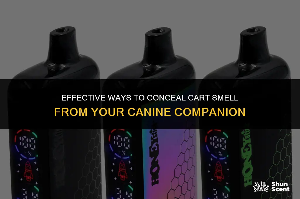 how to hide cart smell from dog