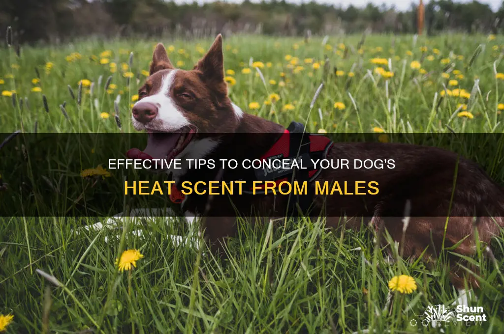 how to hide dog in heat scent