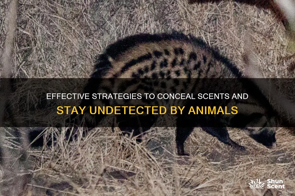 how to hide scents from an animal