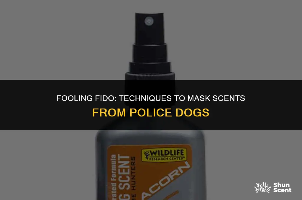 how to hide smells from police dogs