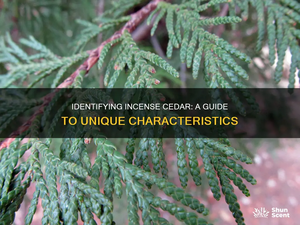 how to identify incense cedar