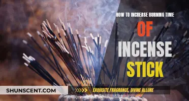 Increasing Incense Stick Burn Time: Tips and Tricks
