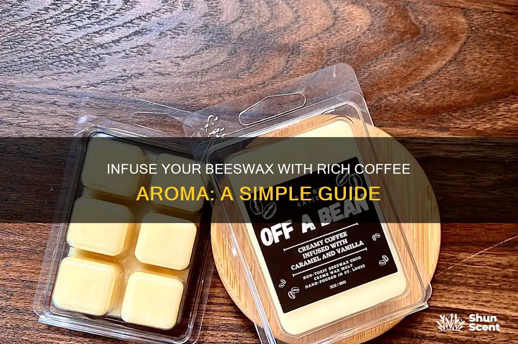 how to infuse cofee scent to beeswax