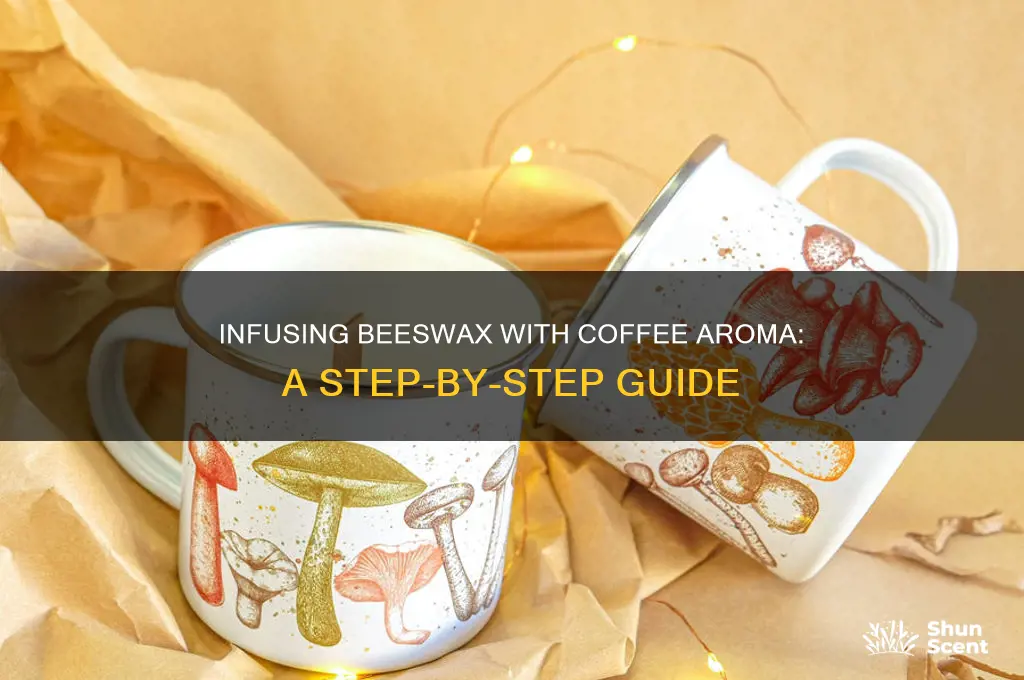 how to infuse coffee scent to beeswax