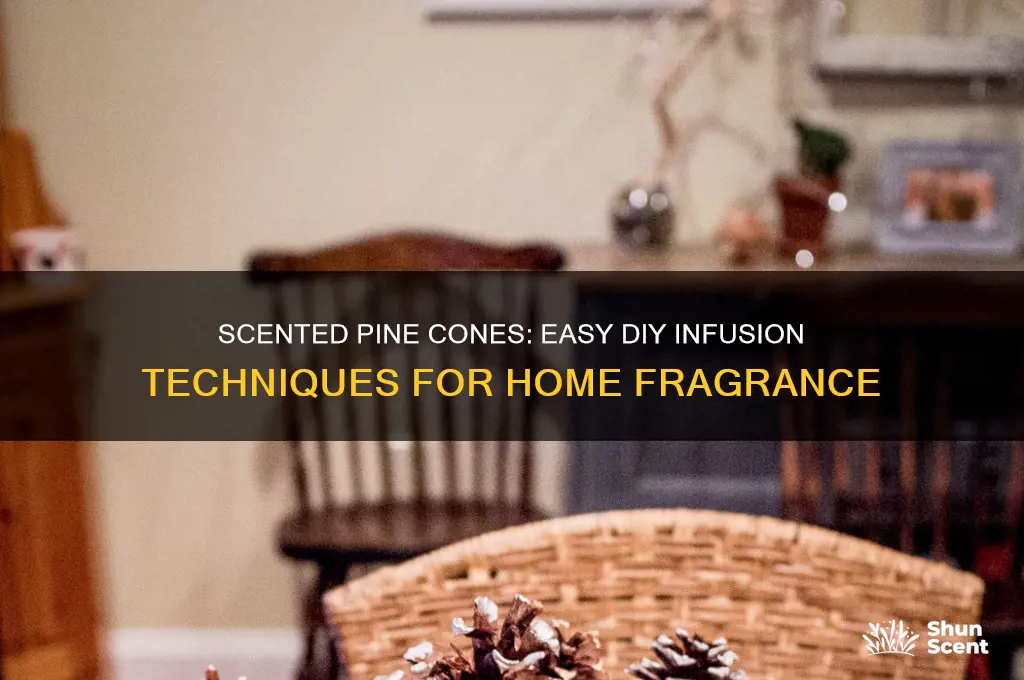 how to infuse pine cones with scent