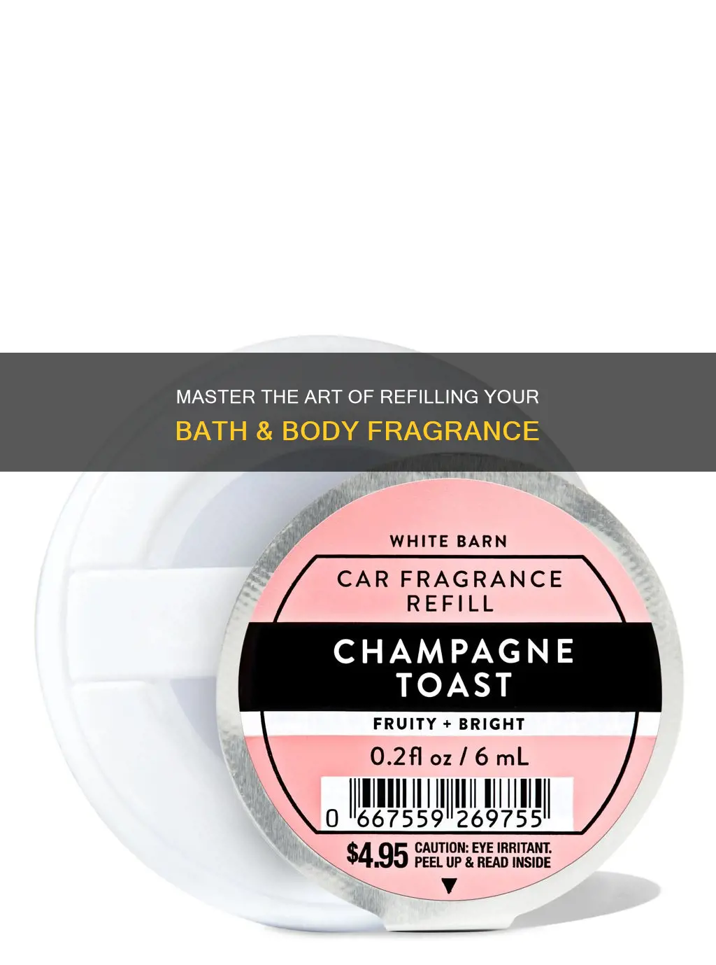 how to insert bath and bodycar fragrance refill