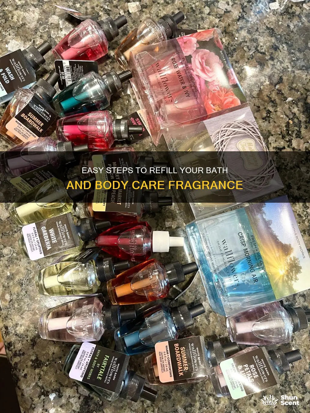 how to insert bath and bodycar fragrance refill