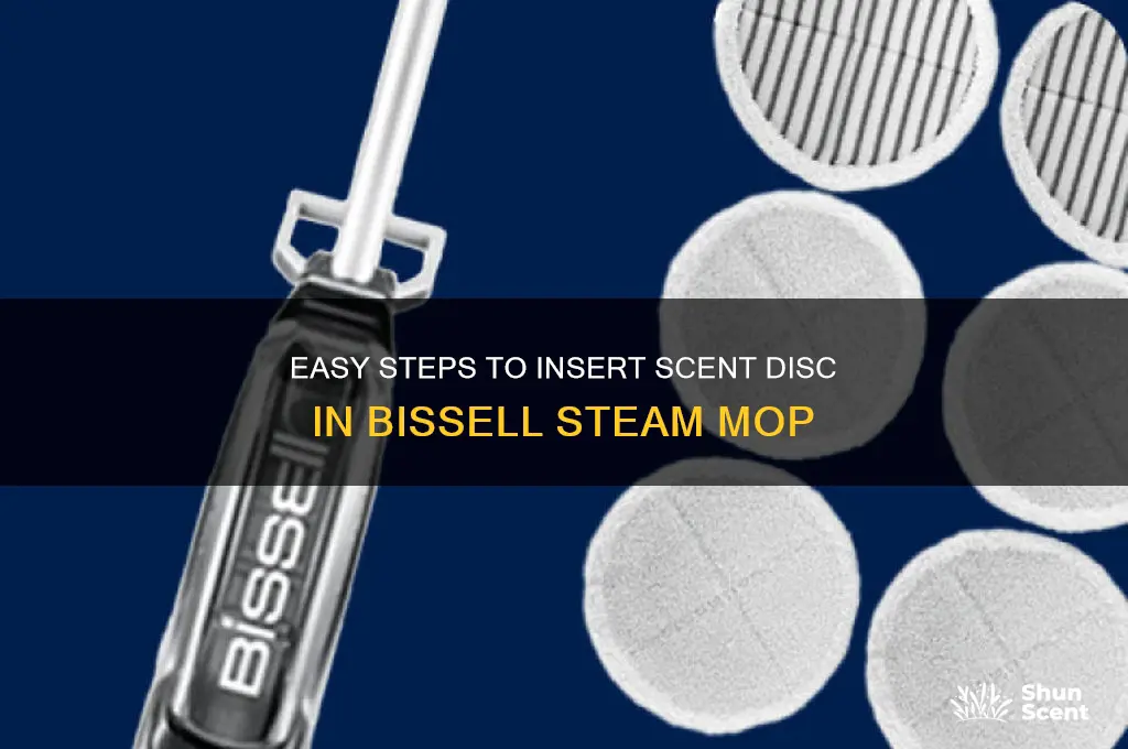 how to insert scent disc in bissell steam mop