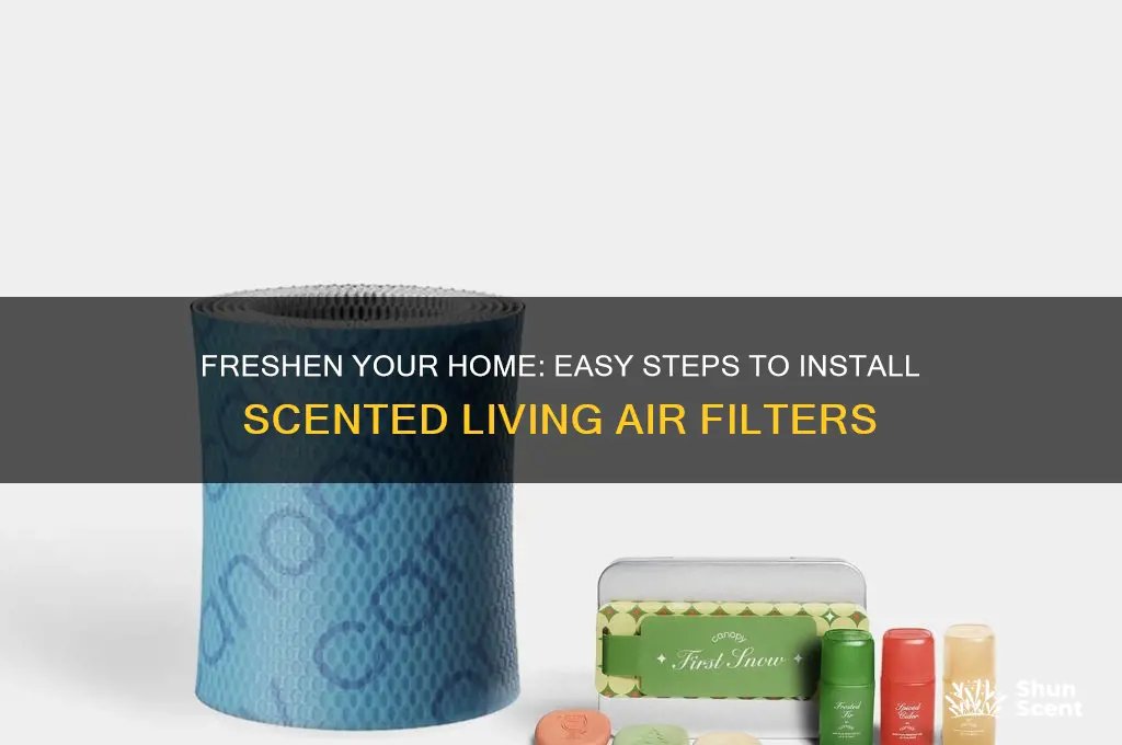 how to install scented living air filters