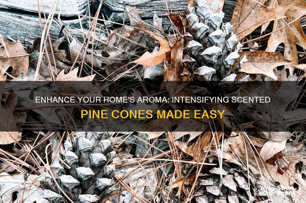 how to intensify scented pine cones
