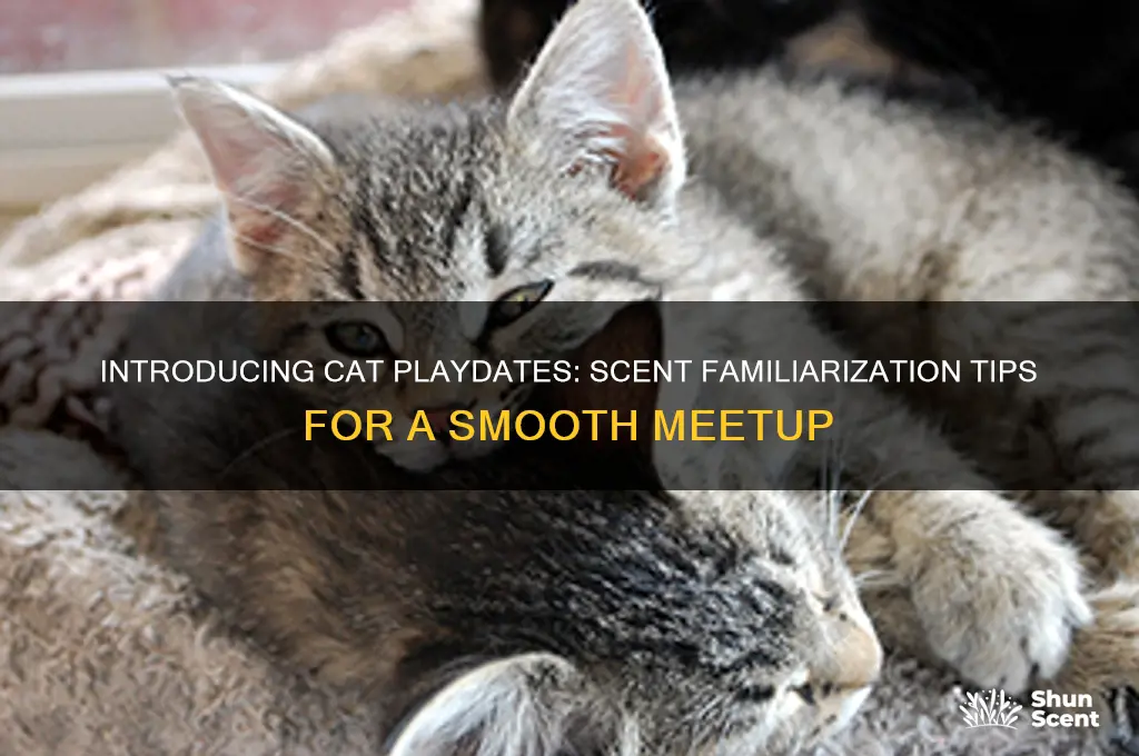 how to introduce cat playdates scent familiar