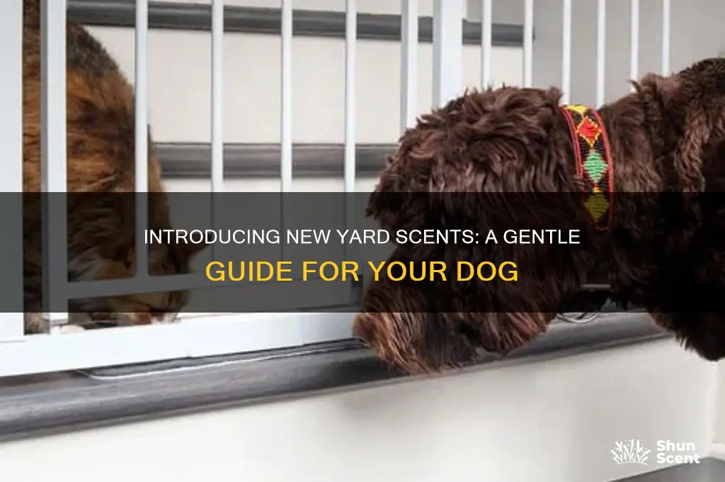how to introduce new scents for dogs in yard