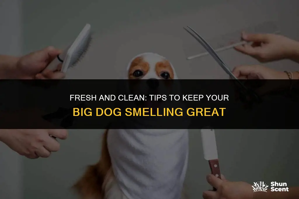 how to keep a big dog from smelling