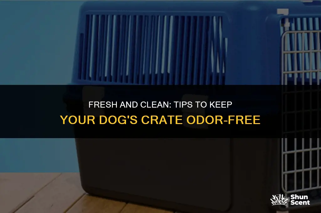 how to keep a dog crate from smelling