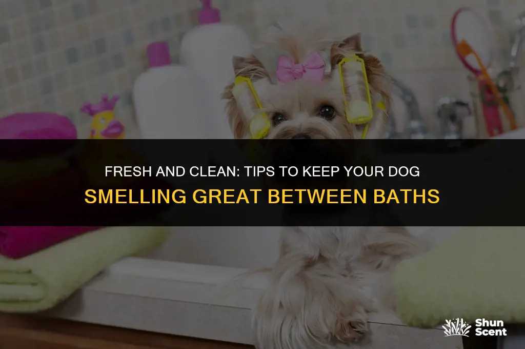 how to keep a dog from smelling in between baths