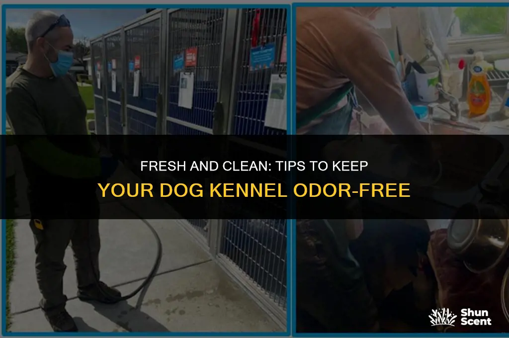 how to keep a dog kennel from smelling