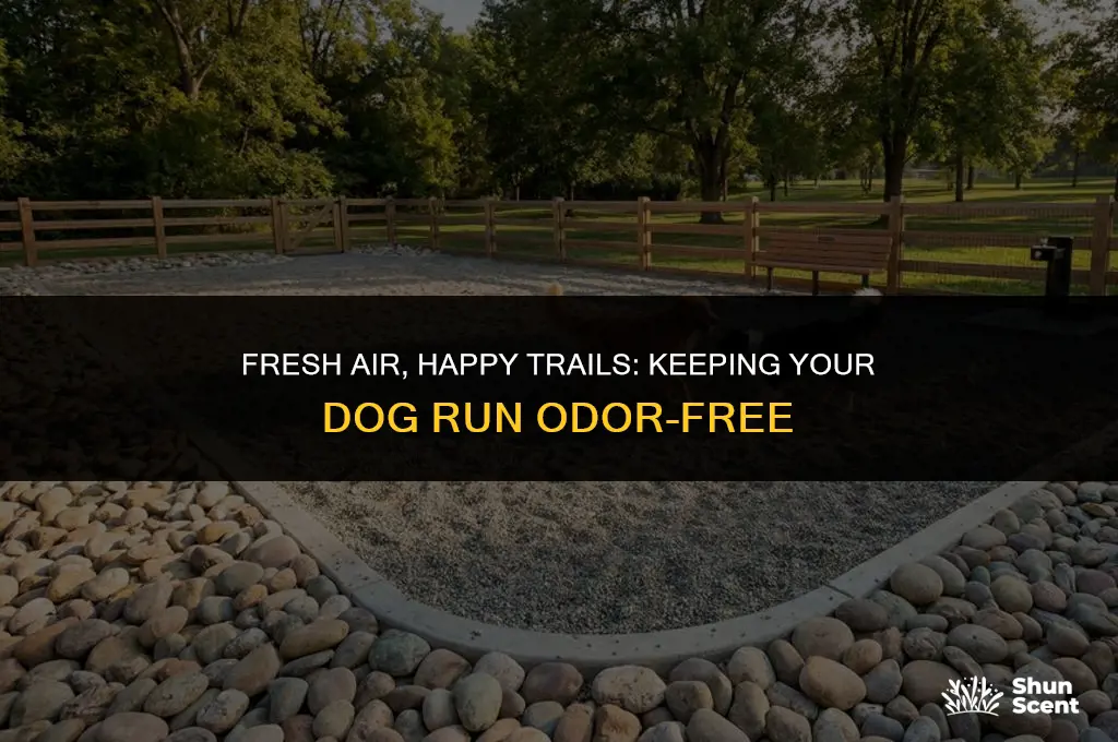 how to keep a dog run from smelling