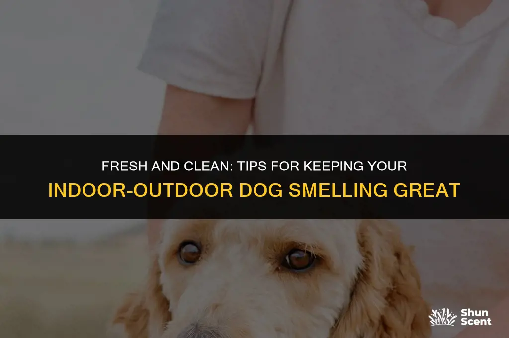 how to keep a indoor outdoor dog smelling good