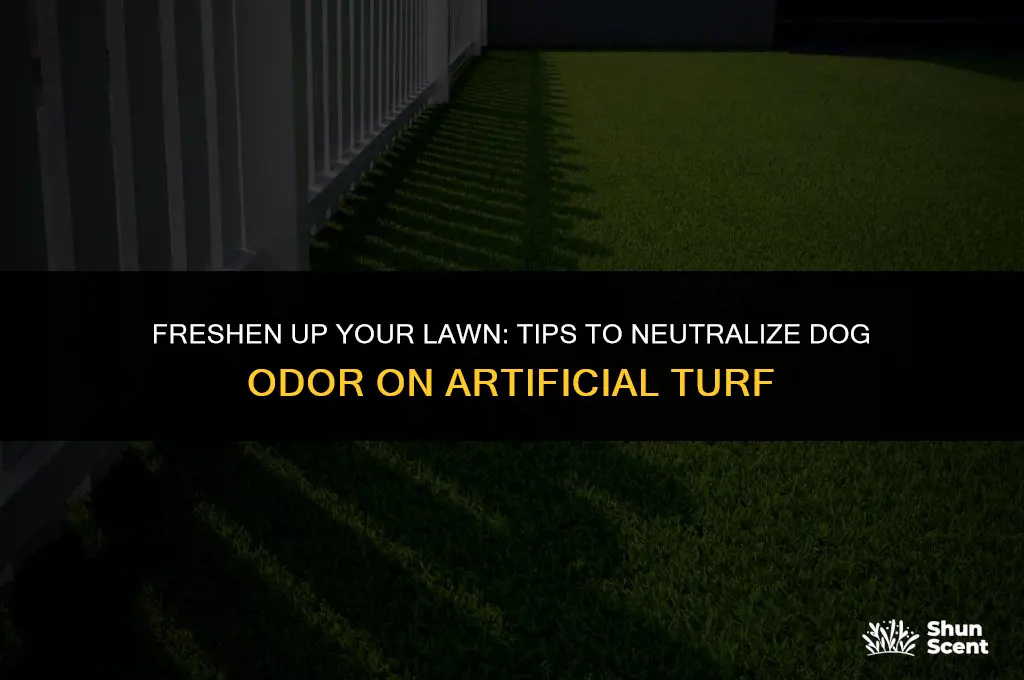 how to keep artificial turf from smelling like dog pee