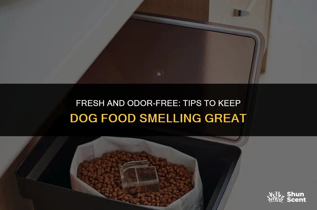 how to keep dog food from smelling