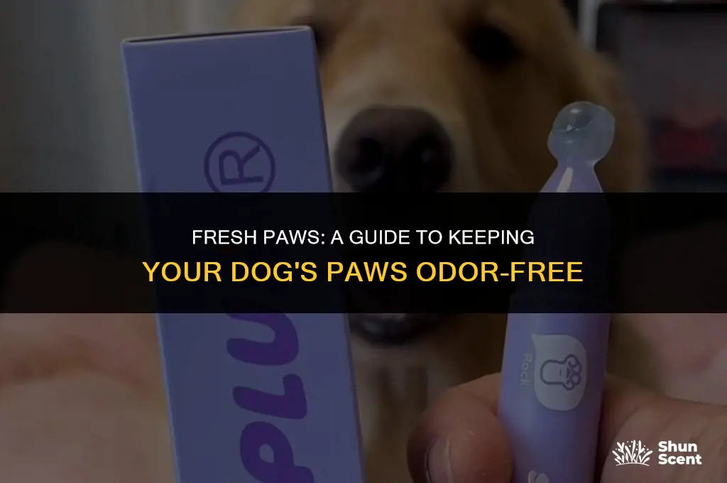 how to keep dogs paws from smelling