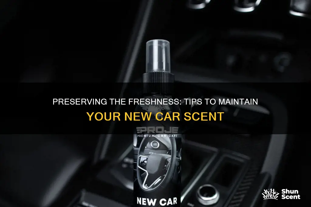 how to keep new car scent