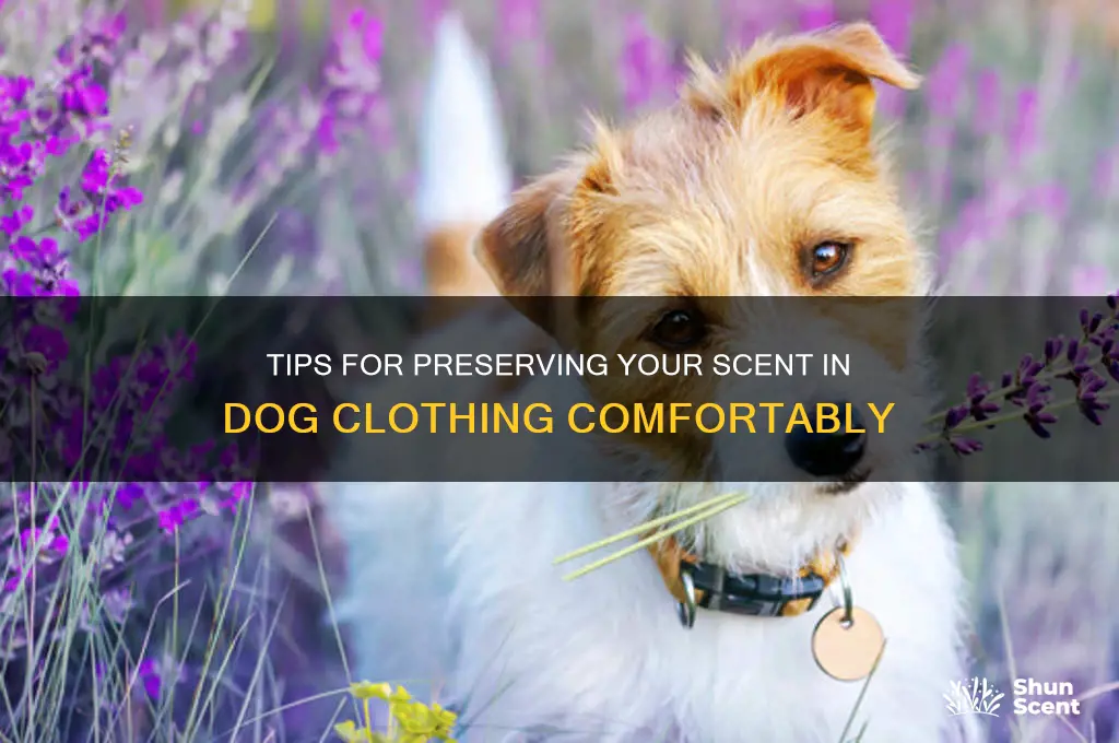 how to keep our scent in clothing for dogs