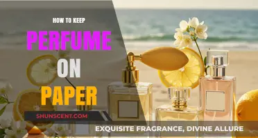Spray, Store, and Savor: Keeping Perfume on Paper