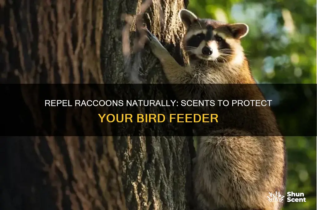 how to keep raccoons away from bird feeder using scents