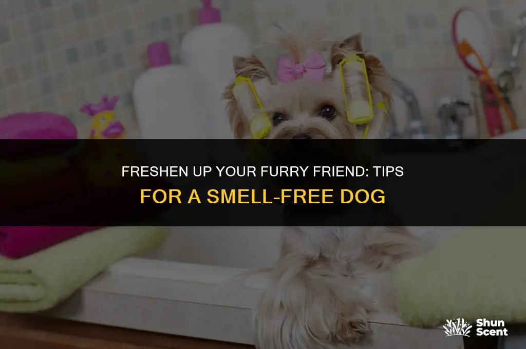how to keep the dog smell fresh