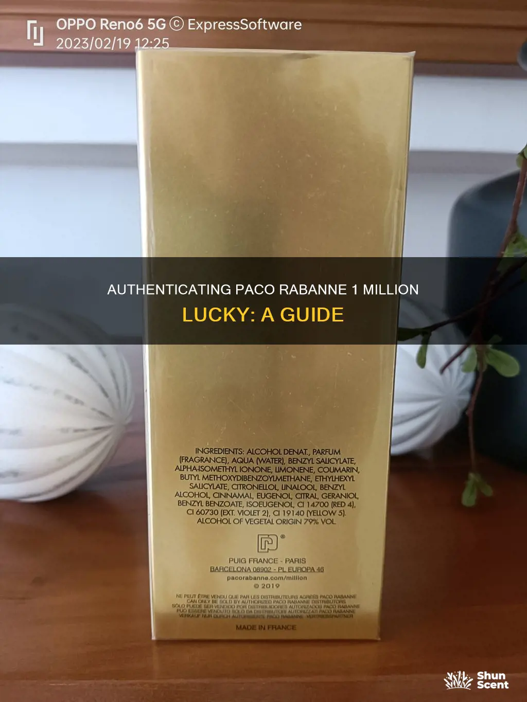 how to know genuine paco rabanne 1 million lucky perfume