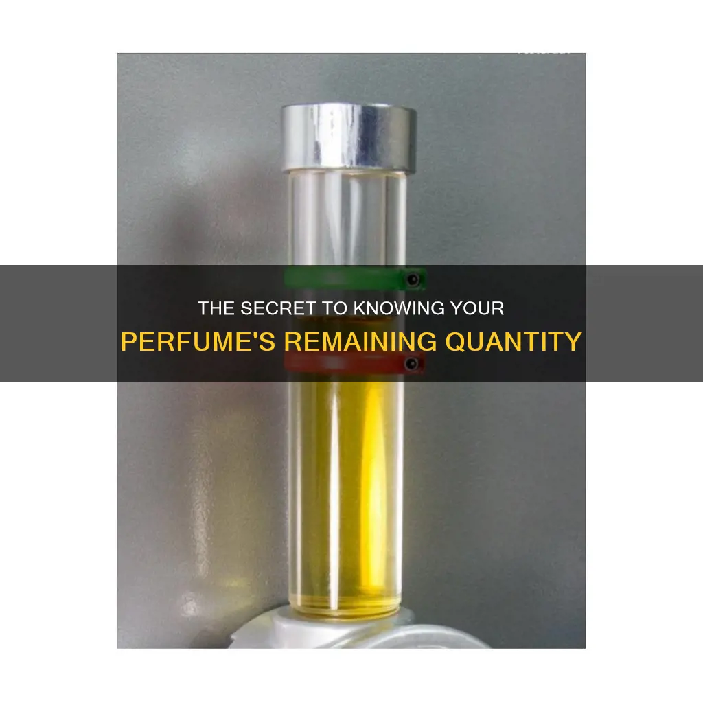 how to know how much is left in youe perfume