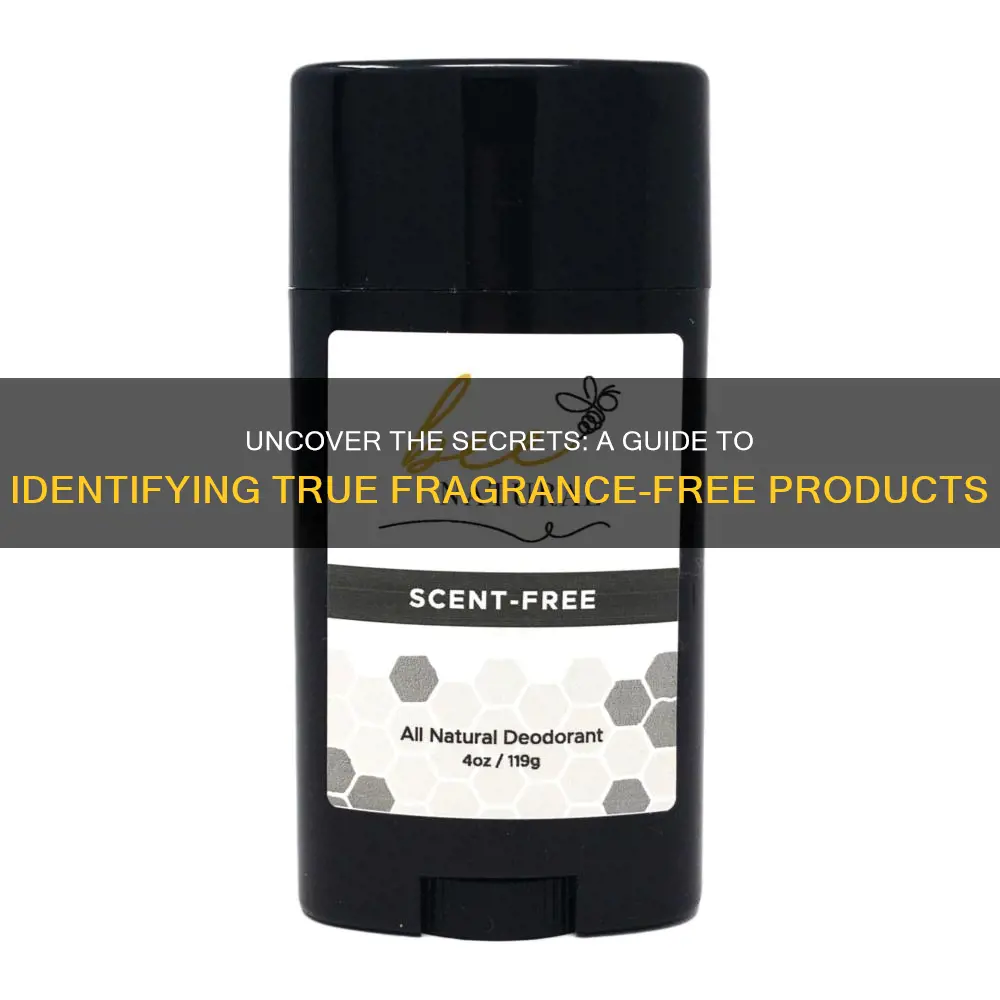 how to know if something is fragrance free