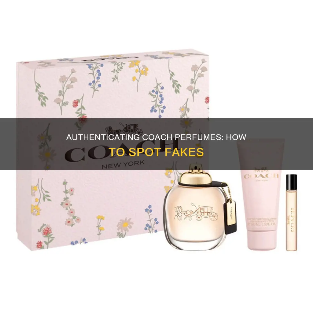 how to know if this coach perfume is real