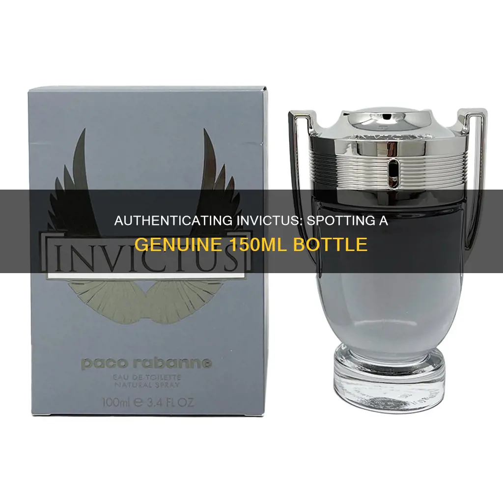 how to know original 150ml invictus cologne