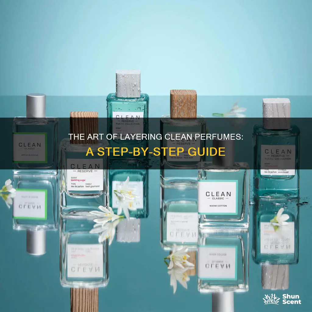 how to layer clean perfume
