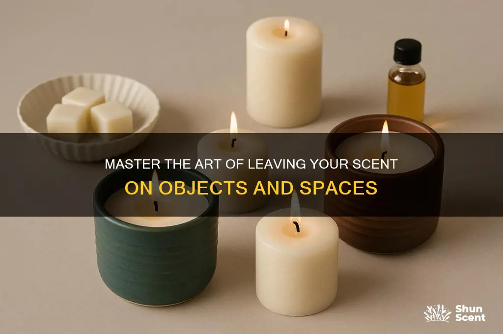 how to leave your scent on something